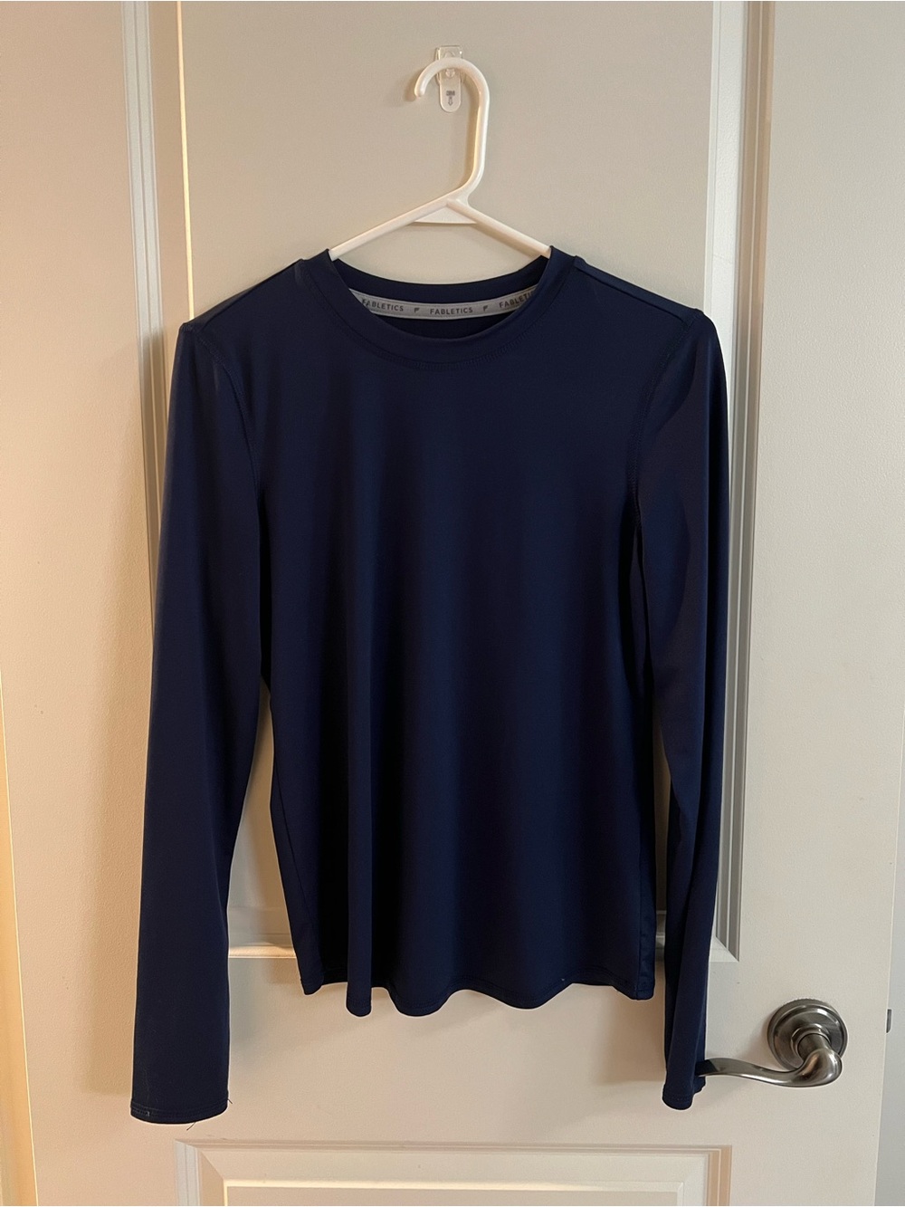 Fabletics Navy Long-Sleeve Performance Tee